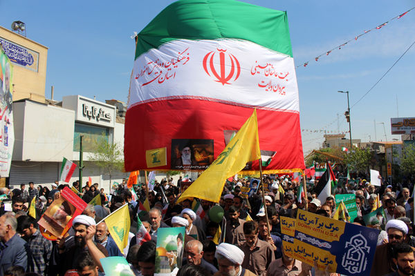 جلوه هایی شکوهمند از راهپیمایی روز جهانی قدس در قم