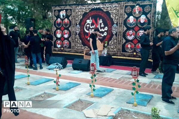 وقتی اشک‌ها با مزارِ شهدا ملاقات می‌کنند