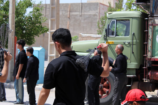 عزاداری تاسوعای حسینی در شهر درق 