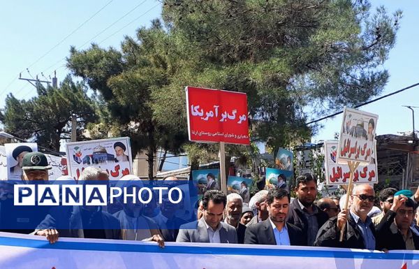 راهپیمایی باشکوه روز جهانی قدس در شهرستان خلیل‌آباد