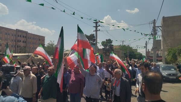 حضور پرشور مردم فردیس در راهپیمایی اعلام انزجار  از اقدام تروریستی رژیم صهیونسیتی 