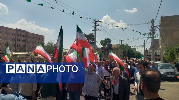 حضور پرشور مردم فردیس در راهپیمایی اعلام انزجار  از اقدام تروریستی رژیم صهیونسیتی 