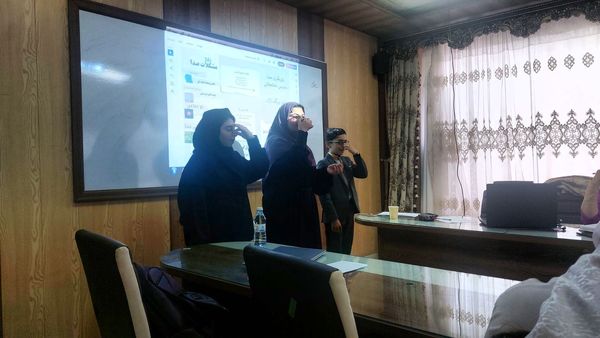 جلسه اول دوره بازیگری صدا در خبرگزاری پانا آذربایجان شرقی