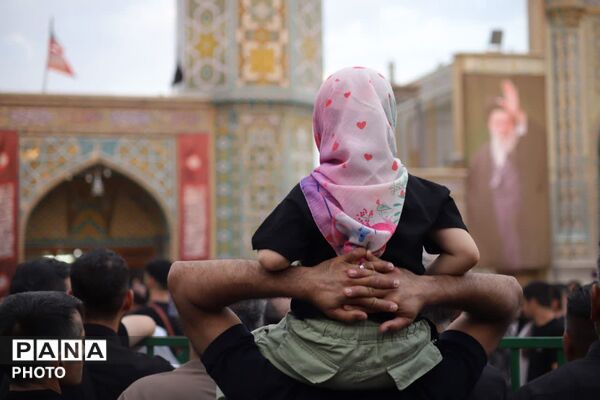حضور دسته جات عزاداری سالروز شهادت امام حسن مجتبی(ع) در حرم بانوی کرامت