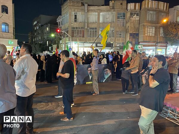 طنین‌ صدای شعار «مرگ بر آمریکا و اسرائیل» در فلکه سوم خزانه 