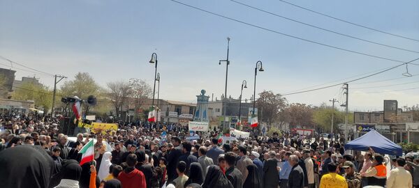 راهپیمایی روز قدس در شهرستان سملقان 