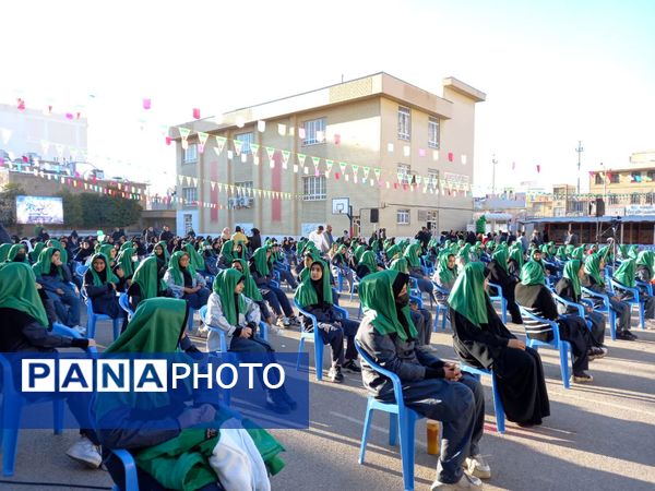 آیین نواختن زنگ انقلاب در مدارس فارس 