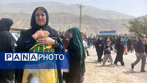 مراسم عاشورای حسینی در گلزار شهدای شهرستان لنده