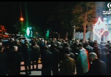 تجلی همدلی و انتظار؛ طنین دعای فرج در جوار بقعه آیت‌الله فاضل گروسی