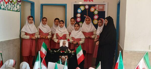 پنجمین سالگرد شهادت سردار دلها در دبستان سمیه