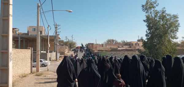 عزاداری فاطمی با حضور شهید گمنام در روستای ورجان قم