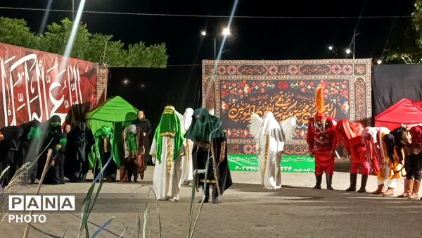 مراسم شبیه خوانی در میدان باغشمال تبریز