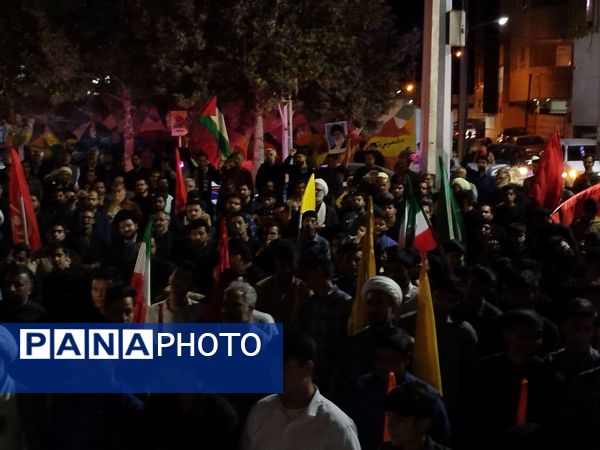 تجمع مردم کاشمر در محکومیت شهادت سیدحسن نصرالله