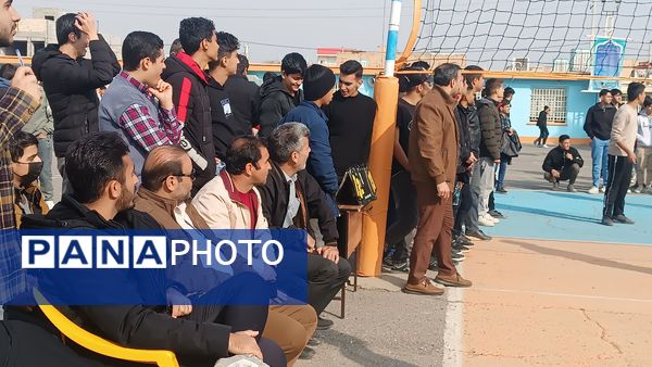 برگزاری فینال مسابقات والیبال گروهی درون مدرسه‌ای در دبیرستان شاهد ابوذر غفاری 