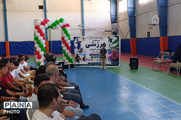 شور و نشاط ورزشی دانش‌آموزان پسر خراسان شمالی در قاب اختتامیه تابستانی