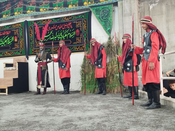 مراسم تعزیه‌خوانی، در روستای مارکده‌