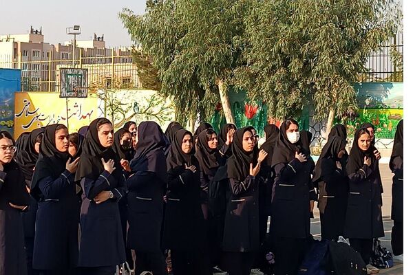 مراسم وفات حضرت معصومه(س) در دبیرستان الغدیر قیامدشت ری یک