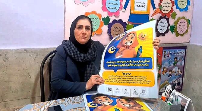 پویش «دو دوتا یادت نره» در مدرسه  ناصربخت ناحیه 4 کرج