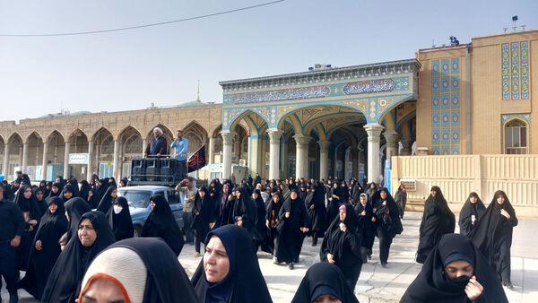 خاکسپاری شهید «اسماعیل شاکری» در مسجد جمکران