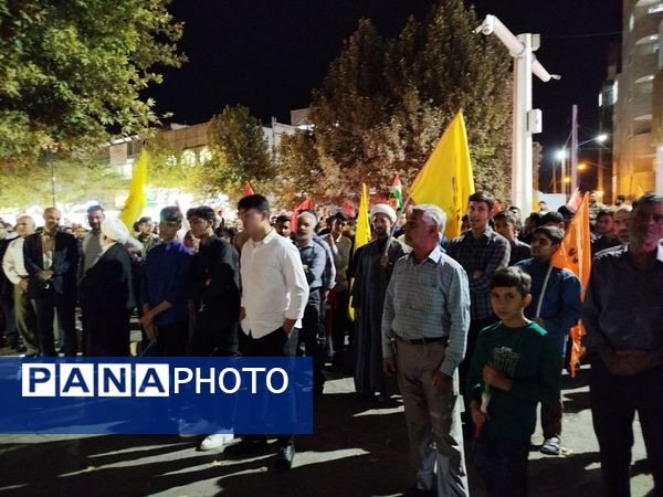 تجمع مردم کاشمر در محکومیت شهادت سیدحسن نصرالله