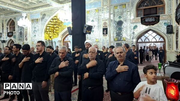 طنین یا حسین در سومین شب محرم از حرم حسین بن الموسی الکاظم (ع)