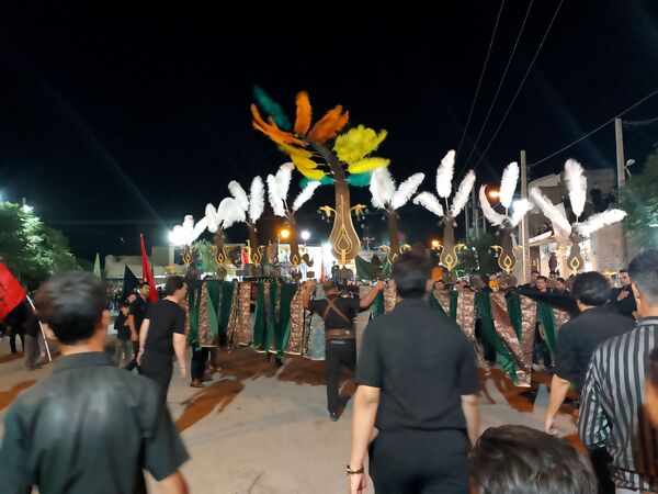 عزاداری هیئات روستای رزق آباد در شب دهم ماه محرم