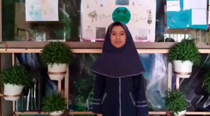 برگزاری جشن «هوای پاک» در دبستان شهید بستانی