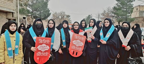 راهپیمایی 22 بهمن در شهر سلامی