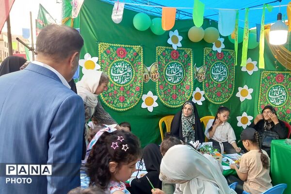 برپایی غرفه های مهدویت، فرهنگی هنری، بهداشت - سلامت، ورزشی و بسیج فرهنگیان در چهاردانگه