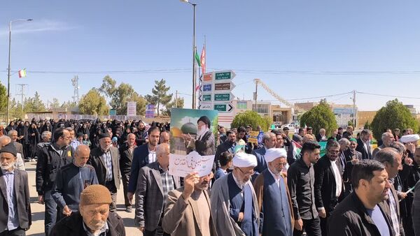 حضور پرشور مردم شهر حسن آباد جرقویه علیا در روز قدس