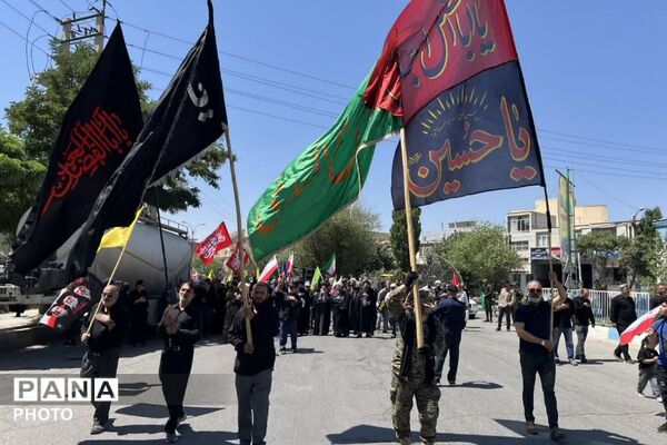 طنین «لبیک یا حسین(ع)» در مراسم جاماندگان اربعین فیروزکوه