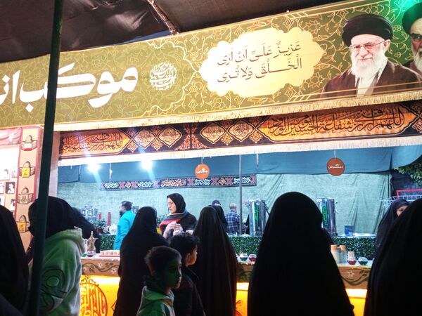 مراسم عزاداری ایام فاطمیه در شهرک سعدی شیراز