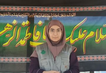 برگزاری مراسم عزاداری ایام فاطمیه در دبیرستان شاهد نسیم سبحان