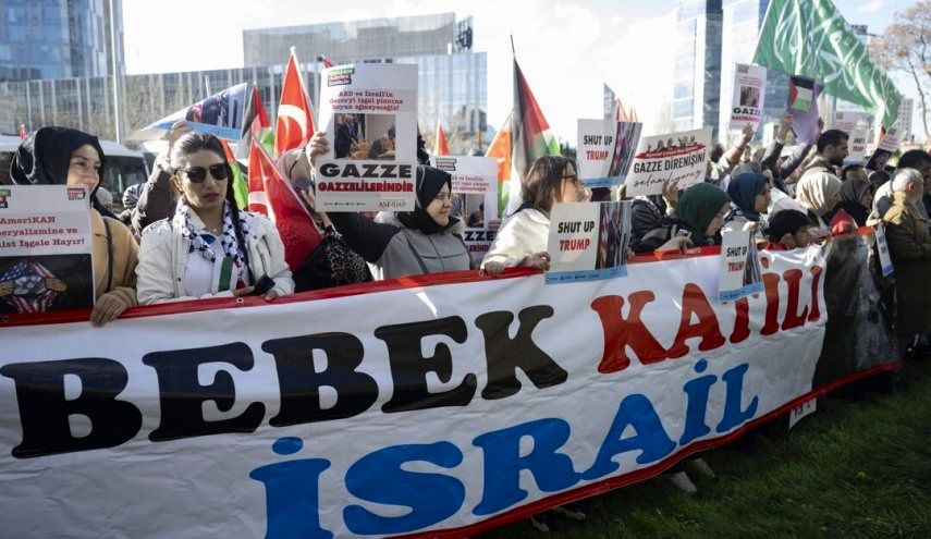 تظاهرات سراسری مردم ترکیه علیه جنایات رژیم اسرائیل در غزه

