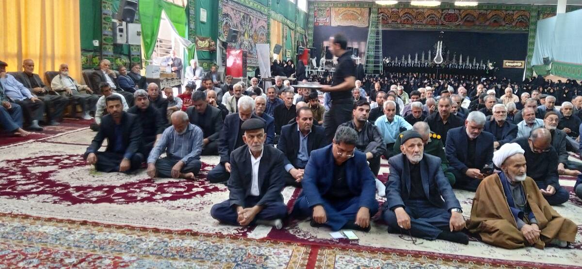برگزاری دعای ندبه و یادواره شهدای خدمت در تکیه حسینی خلیل آباد