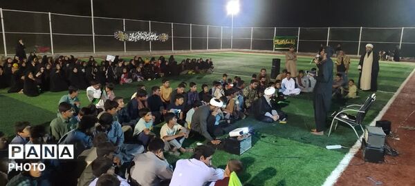 مراسم سوگواری رهبر شهید امام قائد در روستای زیارت پیرکرکان قلعه‌گنج 