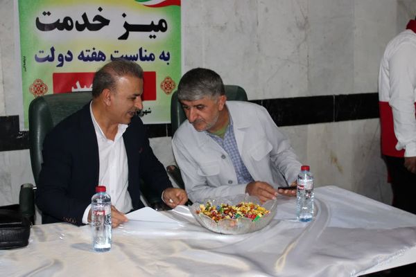 برپایی میز خدمت در گچساران