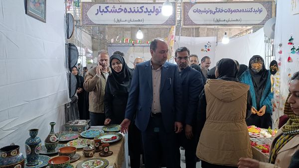 نمایشگاه دستاوردها و توانمندی بانوان روستایی در روستای بشرآباد