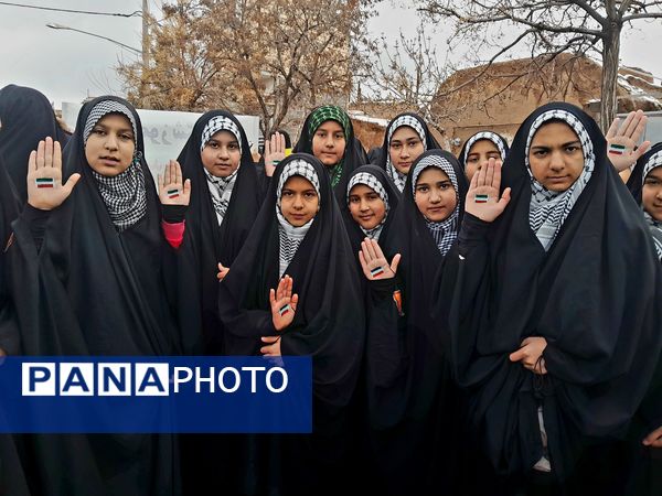 راهپیمایی 22 بهمن در شهر سلامی