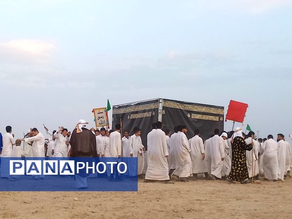 بازسازی واقعه غدیر در محله شهر قائم قم