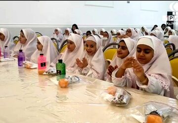 برگزاری جشن بندگی دانش‌آموزان دختر شهرستان بهاباد