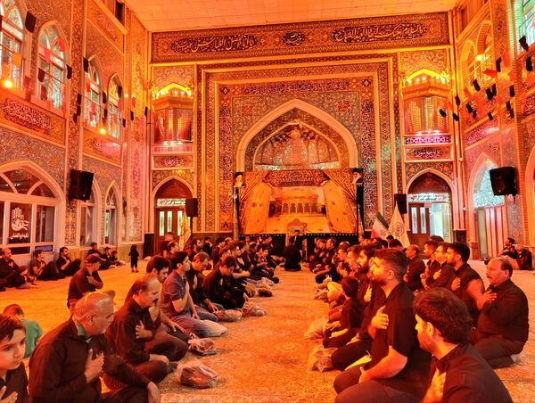 برگزاری مراسم عزاداری شب عاشورا در تکیه ابوالفضلی نیشابور 