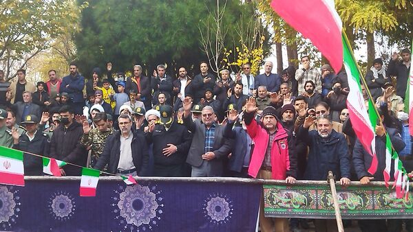 تدفین شهید گمنام در پارک مهر نیشابور 