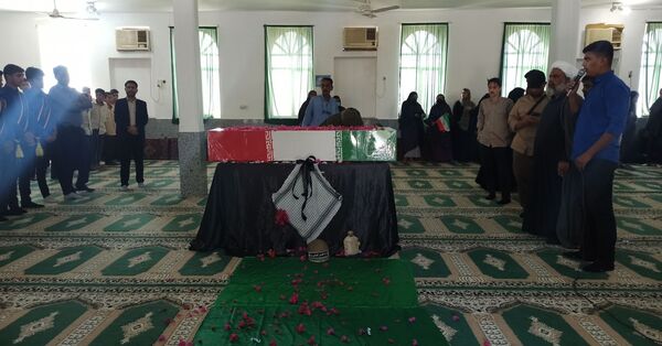 شهید گمنام مهمان مردم روستای رضوان شد