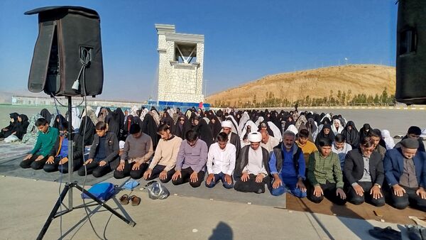 اقامه نماز باران به امامت حجت‌الاسلام والمسلمین محمدجواد شریعتی نژاد در شهرستان سملقان