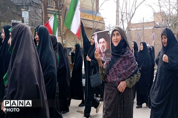 بیعت مردم ولایت مدار شهر بار با رهبر جدید آیت اللّه سید مجتبی خامنه ای 