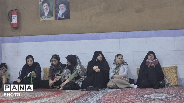 مراسم شب پایانی ماه صفر در بیت‌الزهرا(س) تپه نورالشهدا فارسان