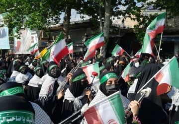 رزمایش اقتدار ملی وحضور جمعیت جان فداهای امام رضا ( ع) در شهرستان کوهدشت