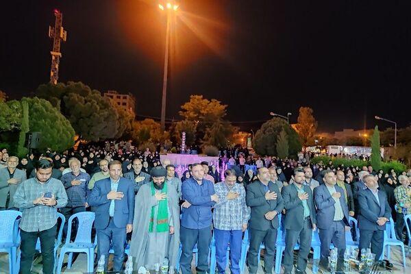 مراسم یادبود شهدای خدمت در شهرستان نیشابور