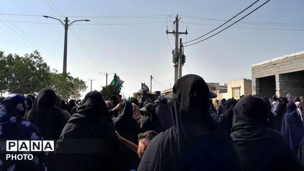 برگزاری دسته عزاداری اباعبدالله الحسین (ع) در رضوان
